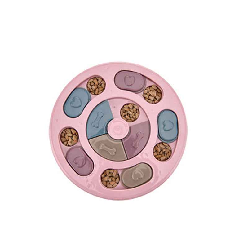 Interactive Dog Puzzle Feeder – Slow Feeder Bowl & Training Toy