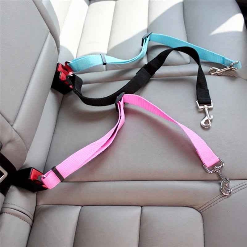 Adjustable Dog Car Seat Belt – Pet Safety Restraint for Car Travel