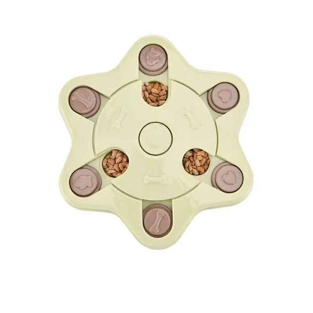 Interactive Dog Puzzle Feeder – Slow Feeder Bowl & Training Toy