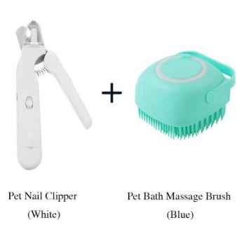 2-in-1 Dog & Cat Nail Clippers with LED Light & Nail Grinder
