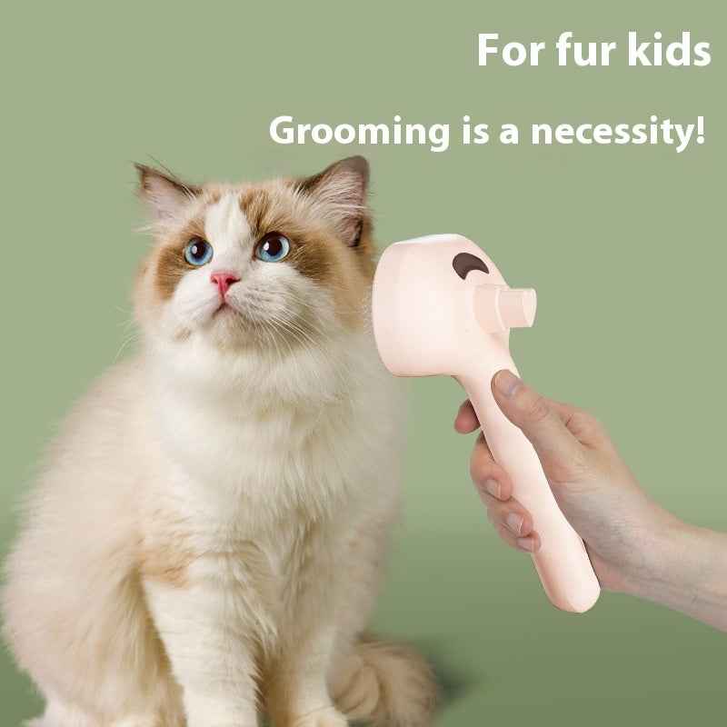 Waterless Spray Pet Grooming Comb – Dog & Cat Hair Remover Brush