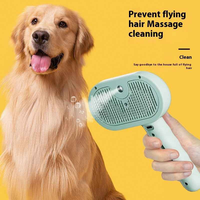 Waterless Spray Pet Grooming Comb – Dog & Cat Hair Remover Brush