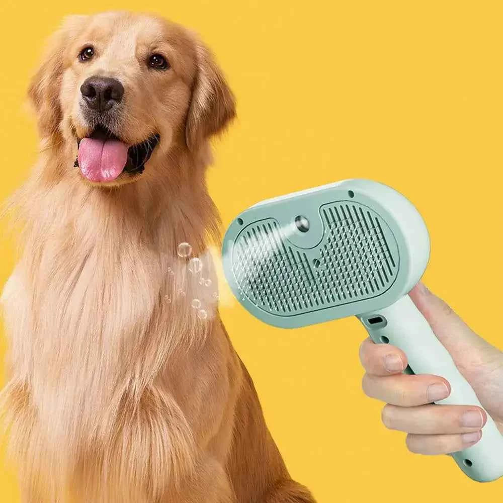 Waterless Spray Pet Grooming Comb – Dog & Cat Hair Remover Brush