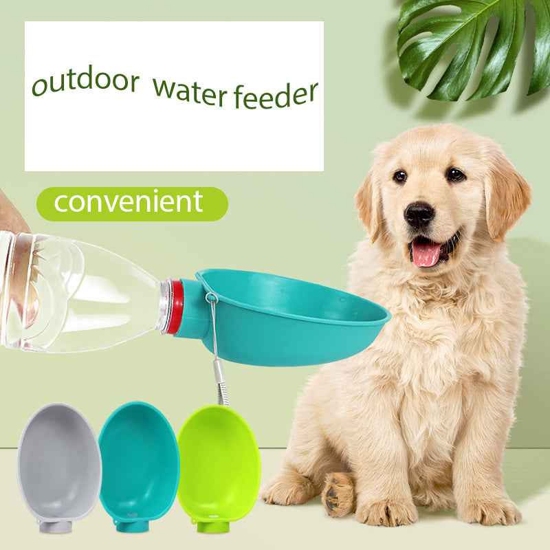 Portable Dog Water Bottle & Bowl – Leak-Resistant Pet Water Feeder