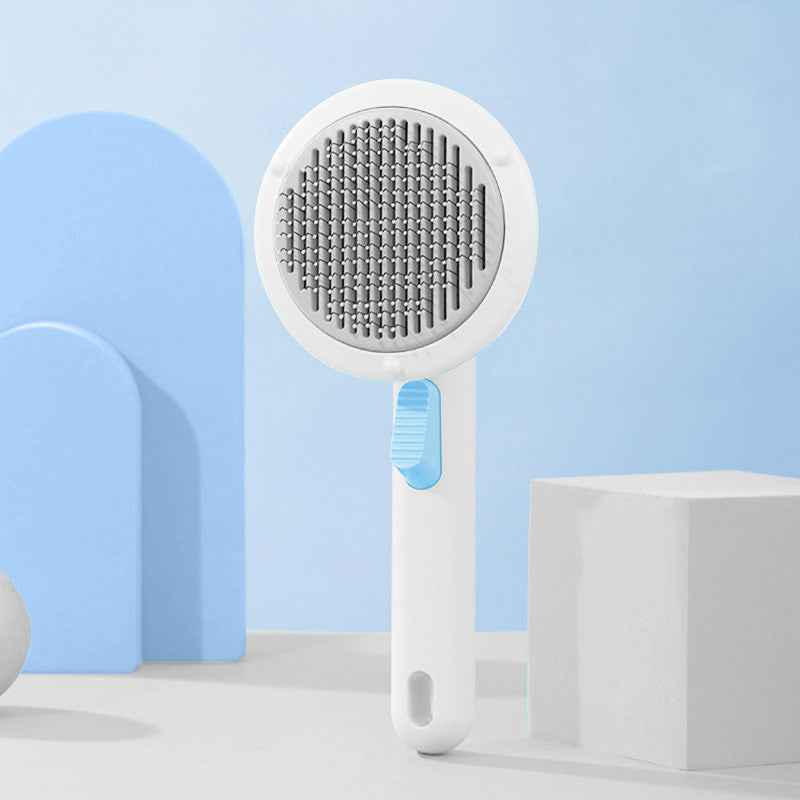 Self-Cleaning Slicker Brush for Dogs & Cats – Deshedding Tool