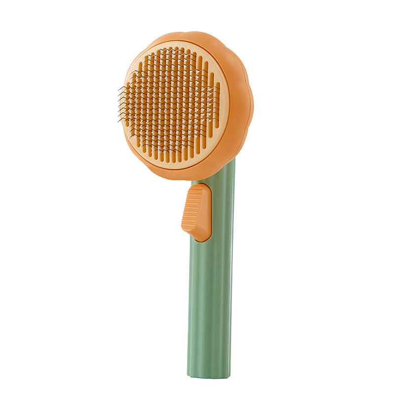 Self-Cleaning Slicker Brush for Dogs & Cats – Deshedding Tool