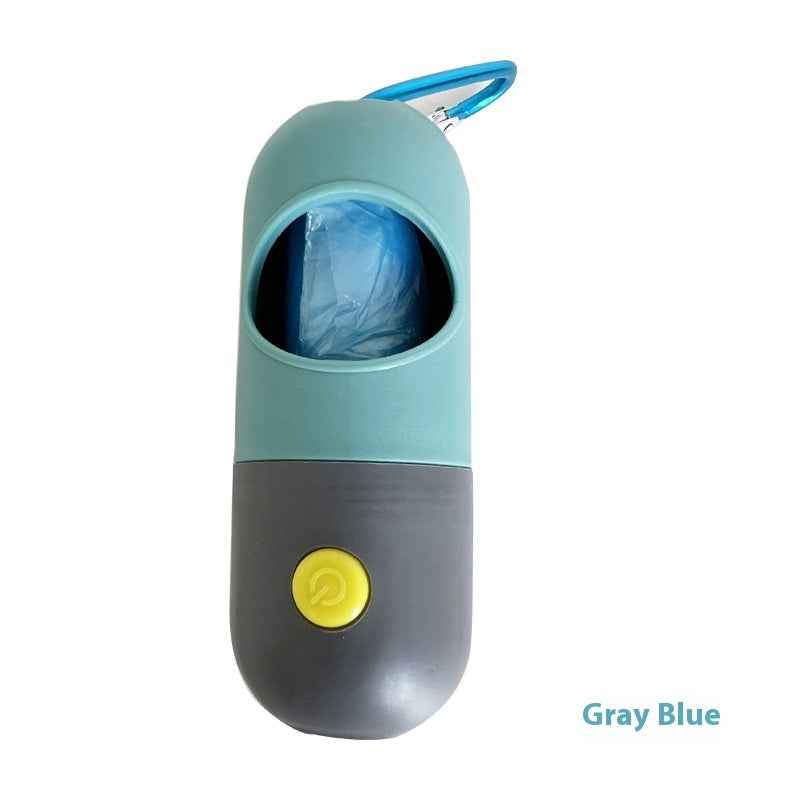 LED Light Dog Poop Bag Dispenser – Portable Pet Waste Holder