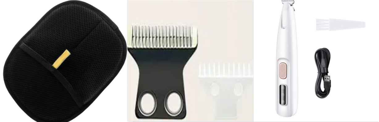 Dog Paw Trimmer with LED Light – Cordless Pet Hair Clipper