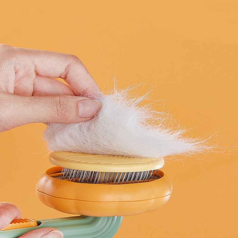 Self-Cleaning Slicker Brush for Dogs & Cats – Deshedding Tool