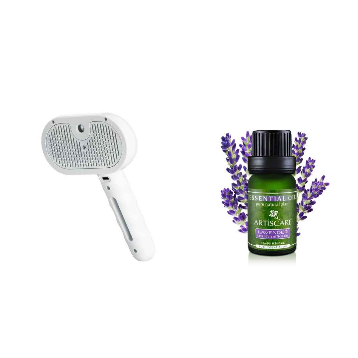 Waterless Spray Pet Grooming Comb – Dog & Cat Hair Remover Brush