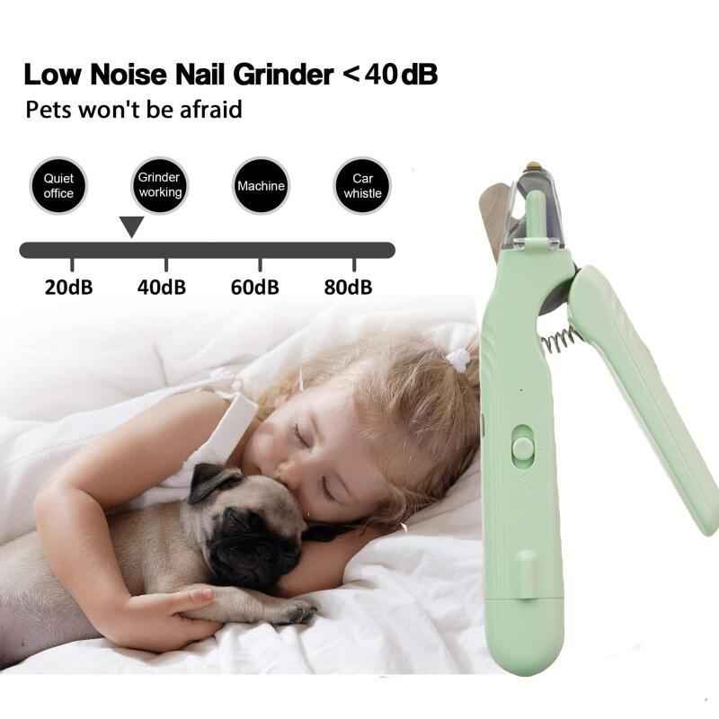 2-in-1 Dog & Cat Nail Clippers with LED Light & Nail Grinder