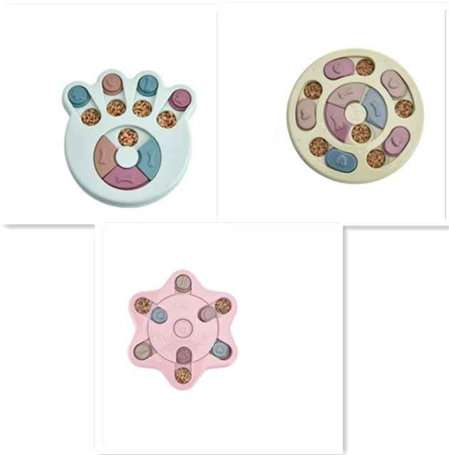 Interactive Dog Puzzle Feeder – Slow Feeder Bowl & Training Toy