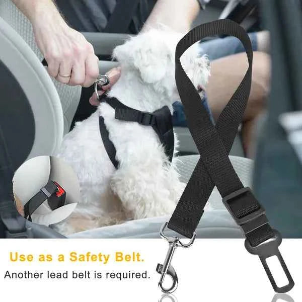 2-Pack Dog Car Seat Belt – Adjustable Pet Safety Leash for Cars