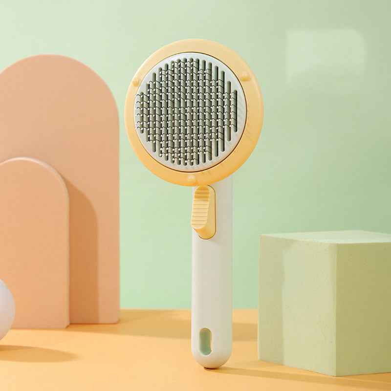 Self-Cleaning Slicker Brush for Dogs & Cats – Deshedding Tool