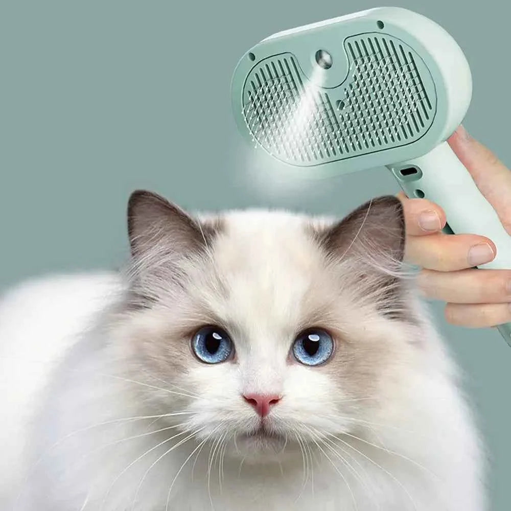 Waterless Spray Pet Grooming Comb – Dog & Cat Hair Remover Brush