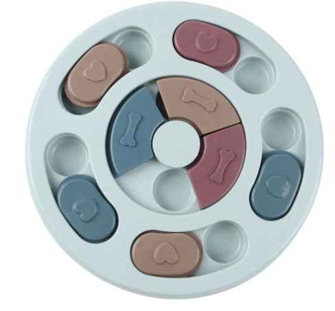 Interactive Dog Puzzle Feeder – Slow Feeder Bowl & Training Toy