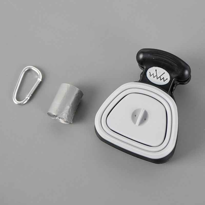Foldable Dog Poop Scooper & Bag Dispenser for Easy Cleanup