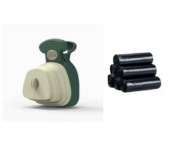 Foldable Dog Poop Scooper & Bag Dispenser for Easy Cleanup