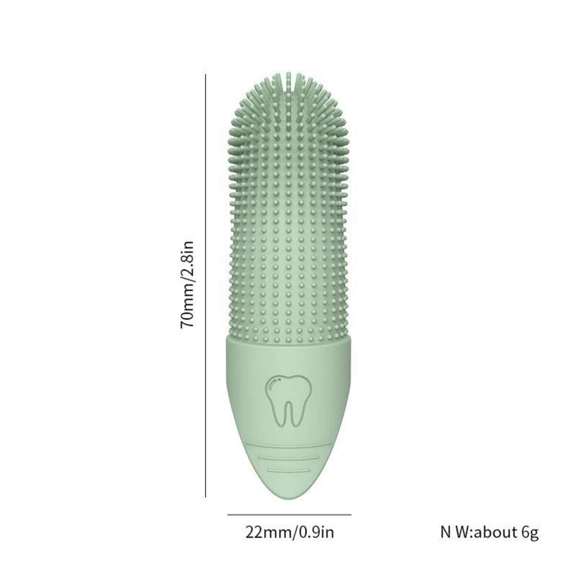Silicone Dog & Cat Finger Toothbrush – Gentle Pet Dental Cleaner