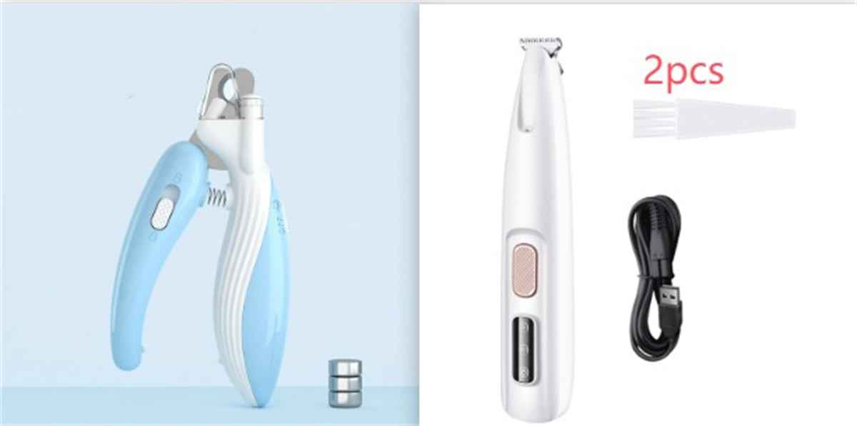 Dog Paw Trimmer with LED Light – Cordless Pet Hair Clipper