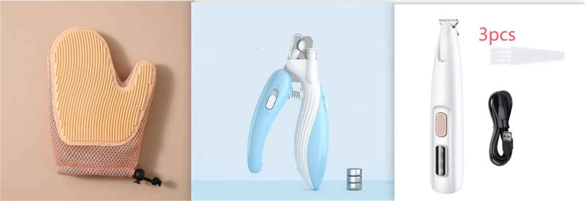 Dog Paw Trimmer with LED Light – Cordless Pet Hair Clipper