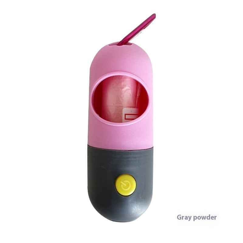 LED Light Dog Poop Bag Dispenser – Portable Pet Waste Holder