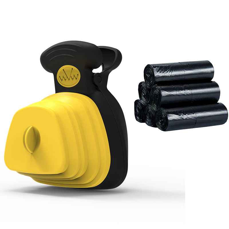 Foldable Dog Poop Scooper & Bag Dispenser for Easy Cleanup